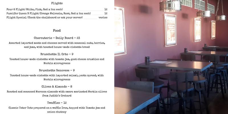 Four 8 Wineworks - Old Town Cottonwood Menu