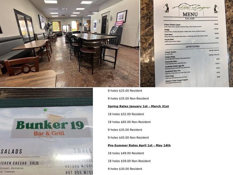 Bunker 19 Bar & Grill Menu