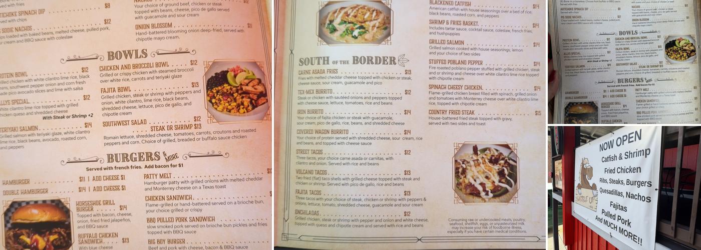 Saddle Up Menu