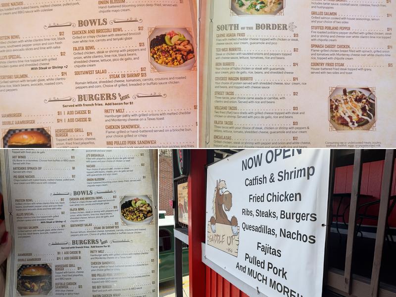 Saddle Up Menu