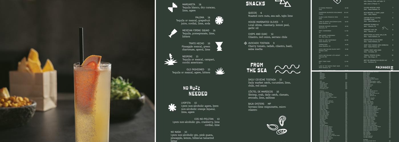 Dusk Bar Menu