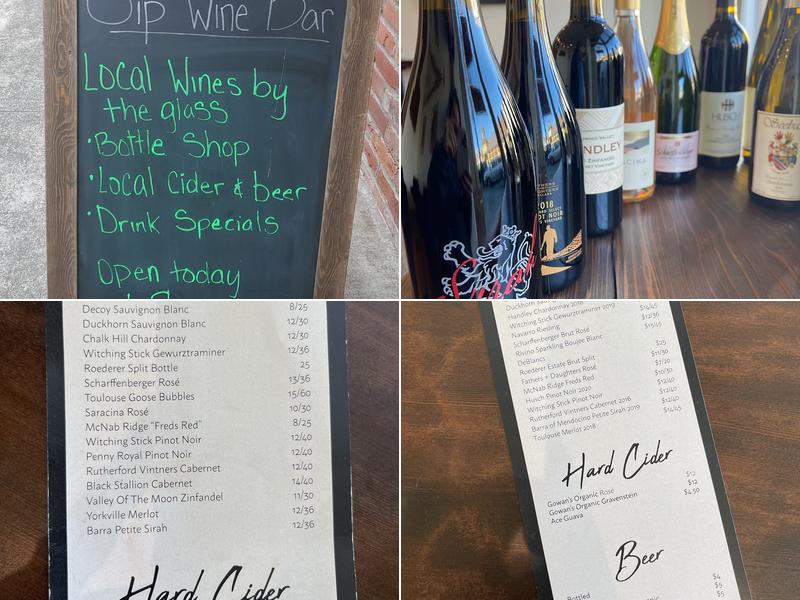 Sip Wine Bar Menu