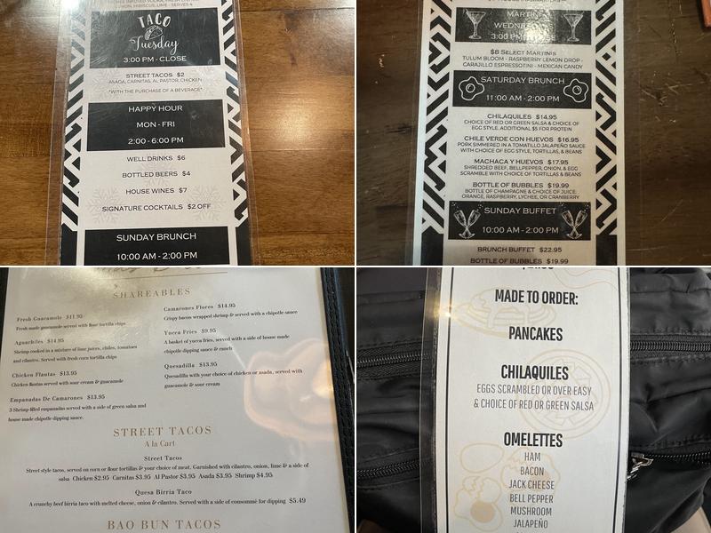 Mas Bella Menu