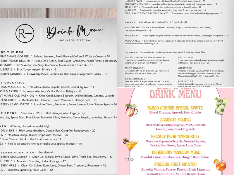 R Bar Menu