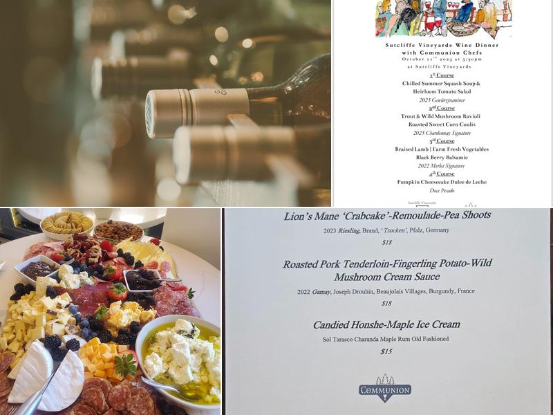 Communion Wine Bar Menu
