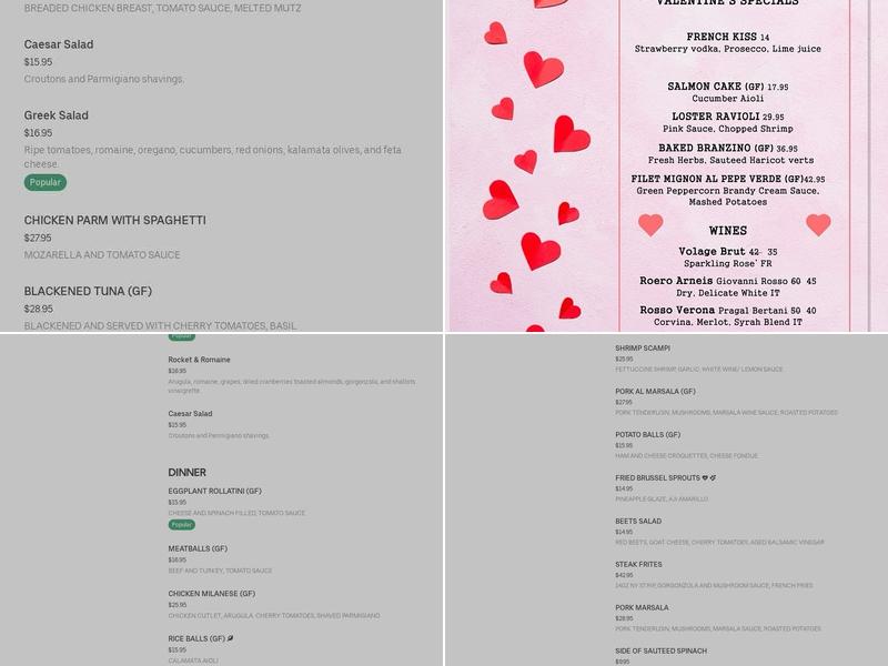 Gabagool Wine Bar Menu