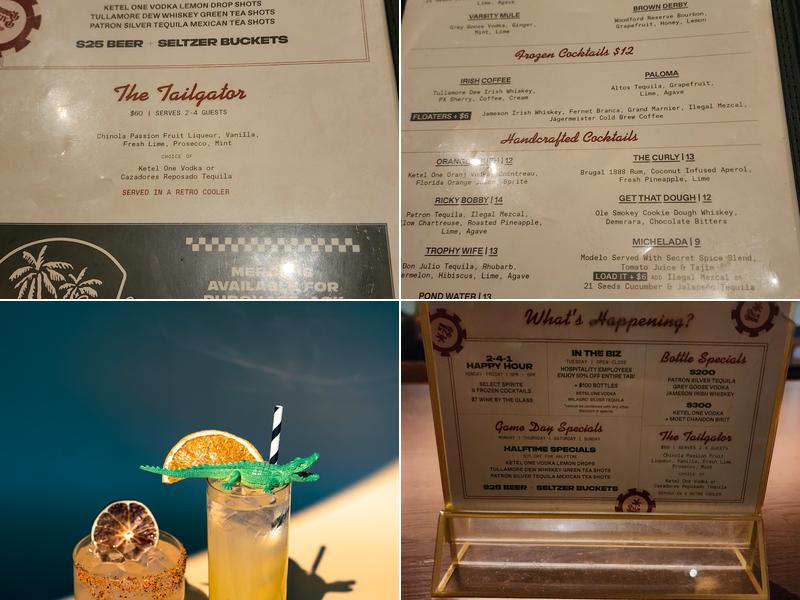 Palm Room Menu