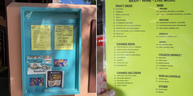 Pierre's Pub Menu