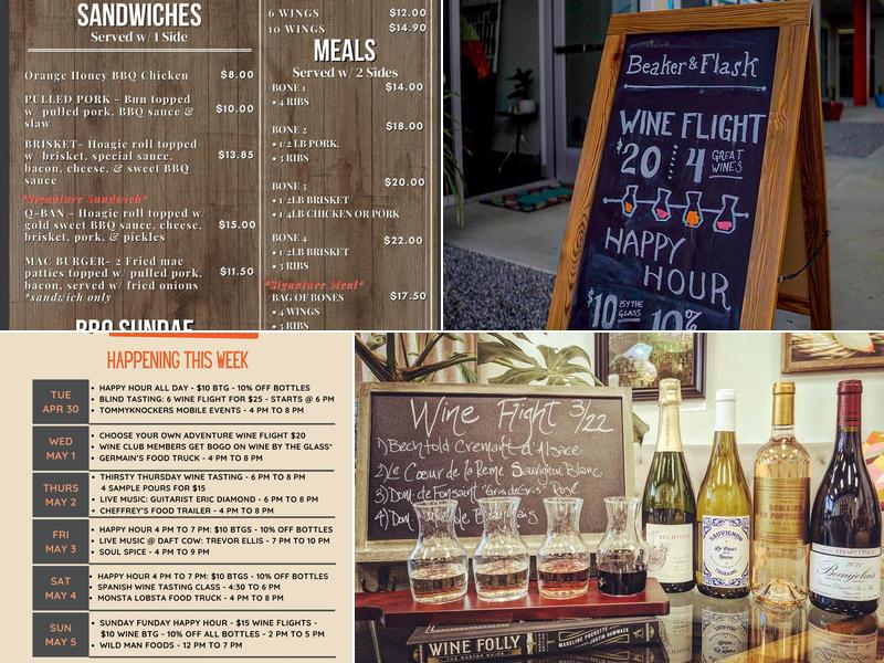 Beaker & Flask Wine Co. Menu