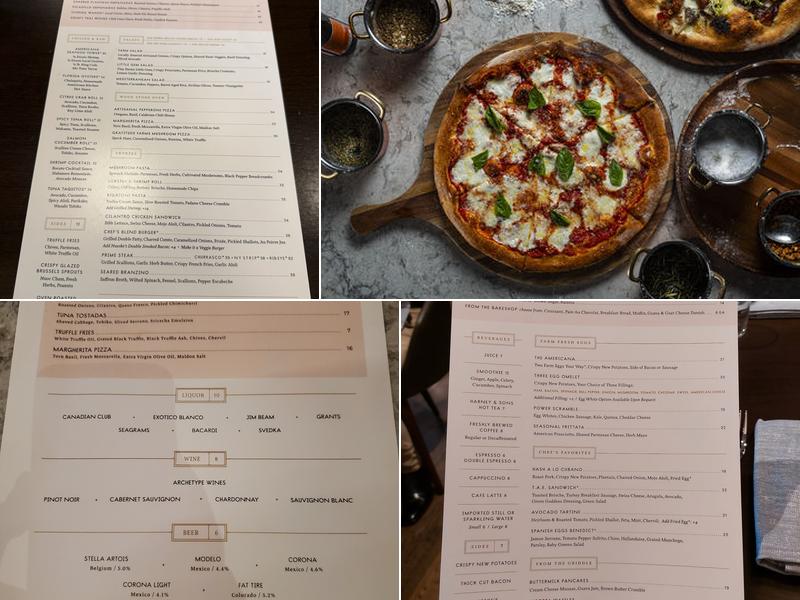 Americana Kitchen Menu