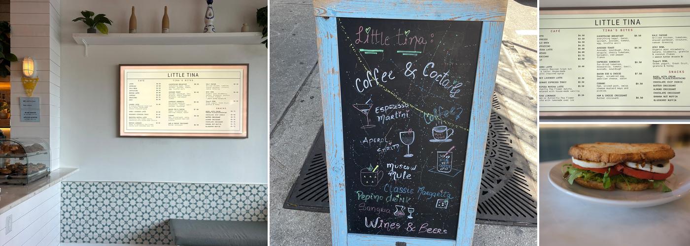 Little Tina Menu