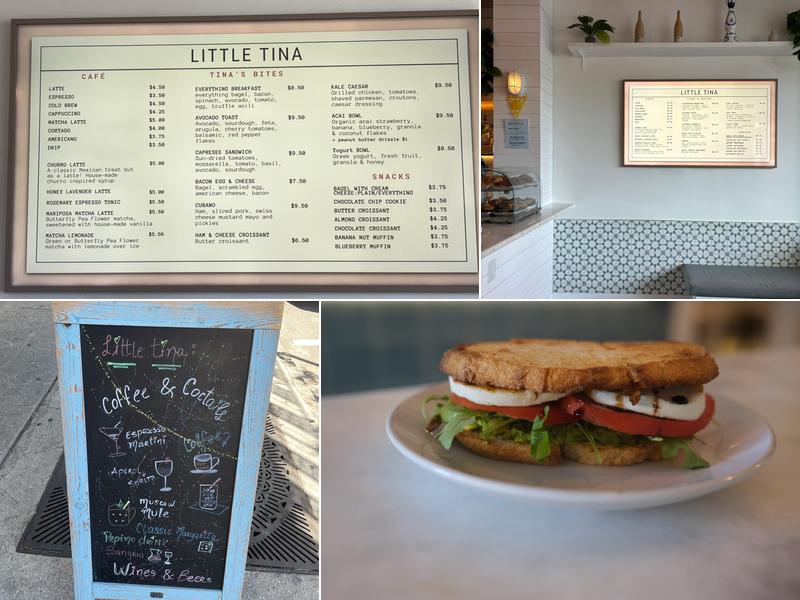 Little Tina Menu