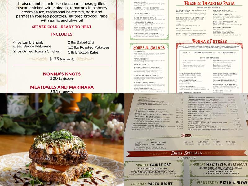 Nonna's Menu