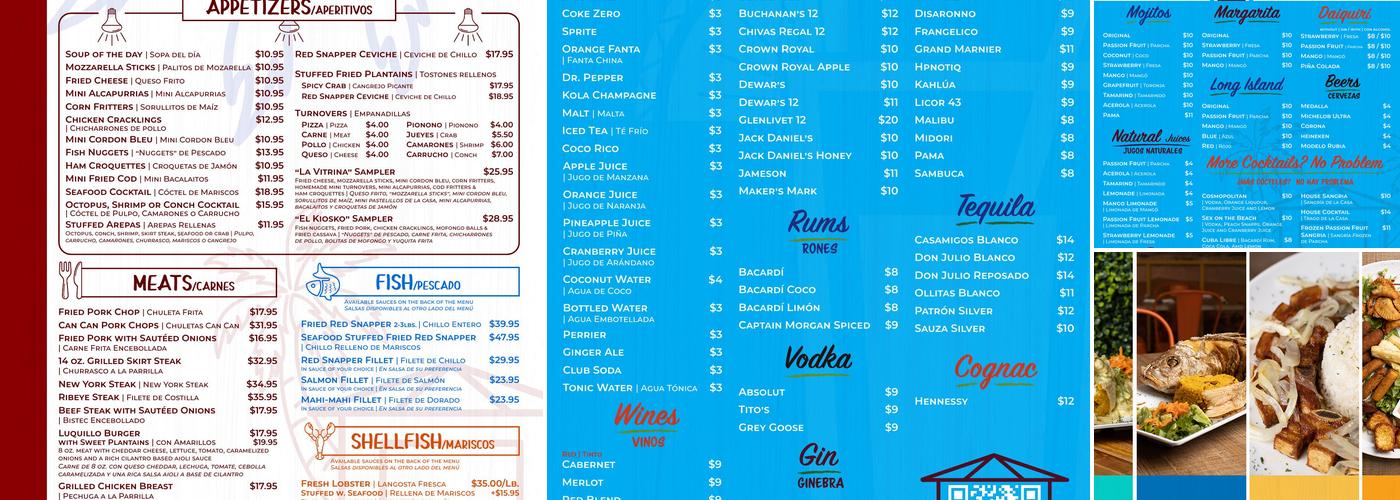 El Kiosko 38 Menu