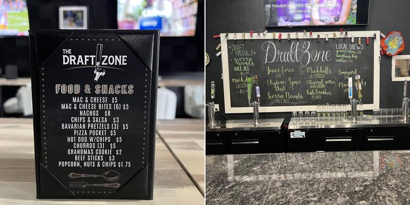 The Draft Zone Menu