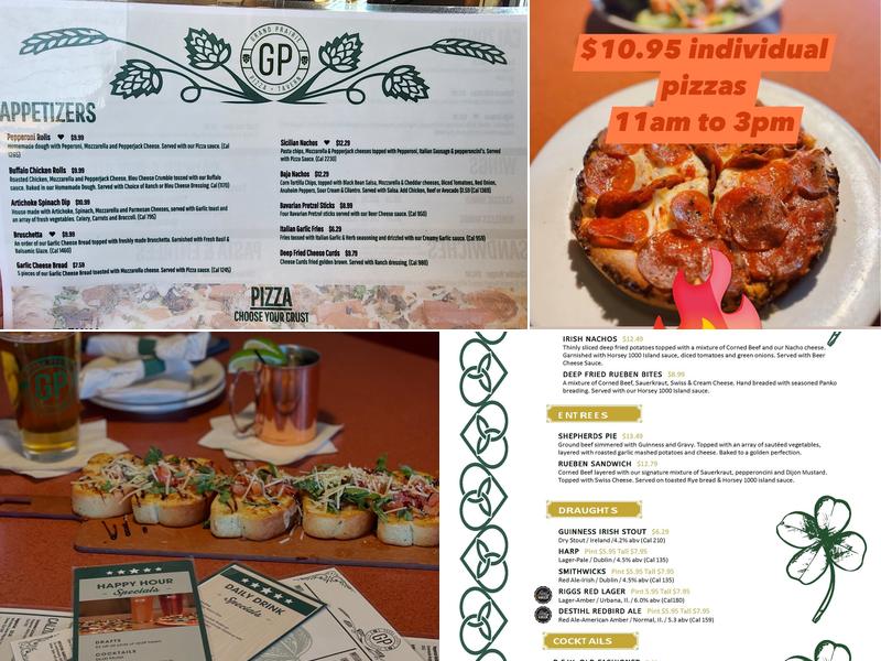 Grand Prairie Pizza & Tavern Menu