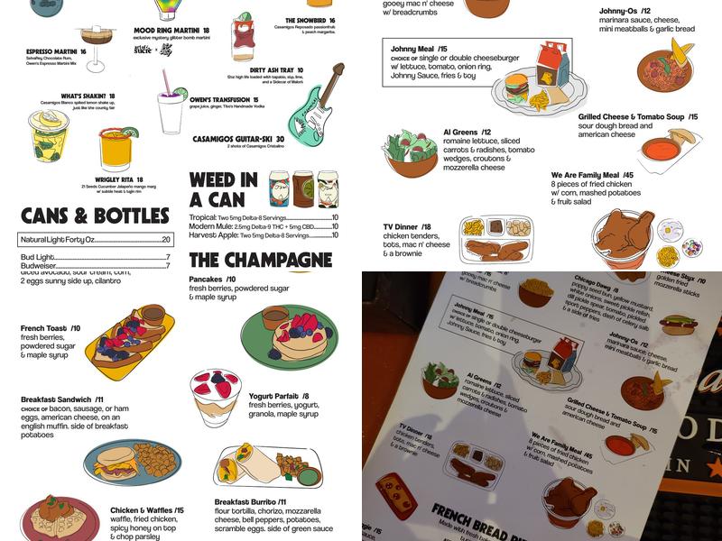 Good Night John Boy Menu