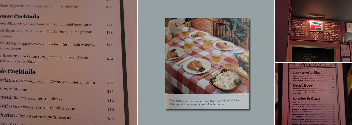 Consignment Lounge Menu