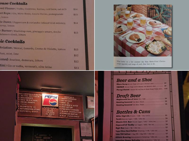 Consignment Lounge Menu