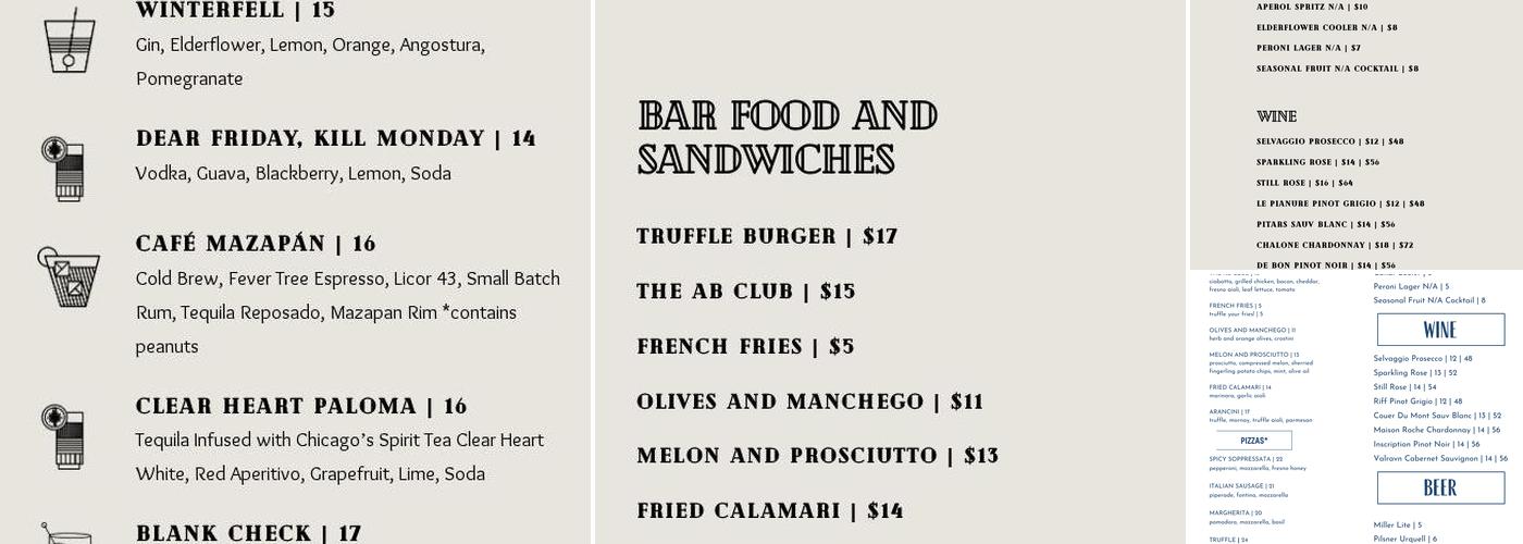AfterBar Menu