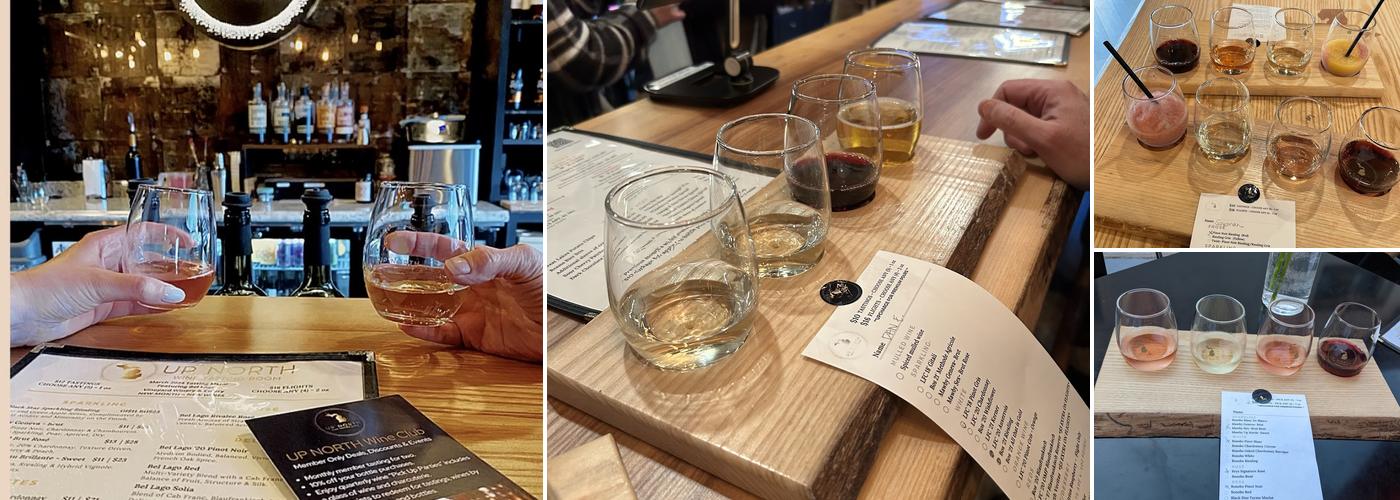 Up North Wine Tasting Room Menu