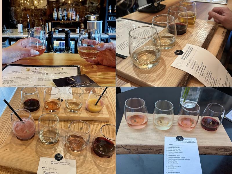 Up North Wine Tasting Room Menu