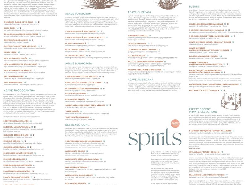 Pretty Decent Menu