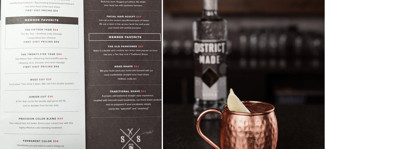 Scissors & Scotch Menu
