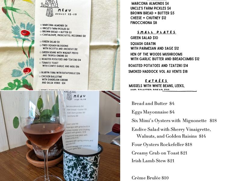 Table Bar Menu