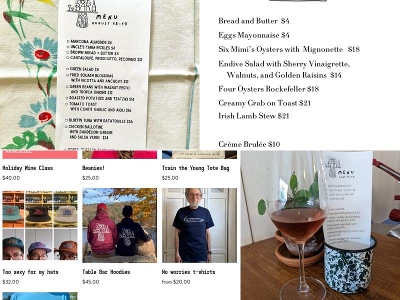 Table Bar Menu