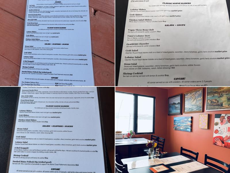 OystHERS Raw Bar & Bubbly Menu