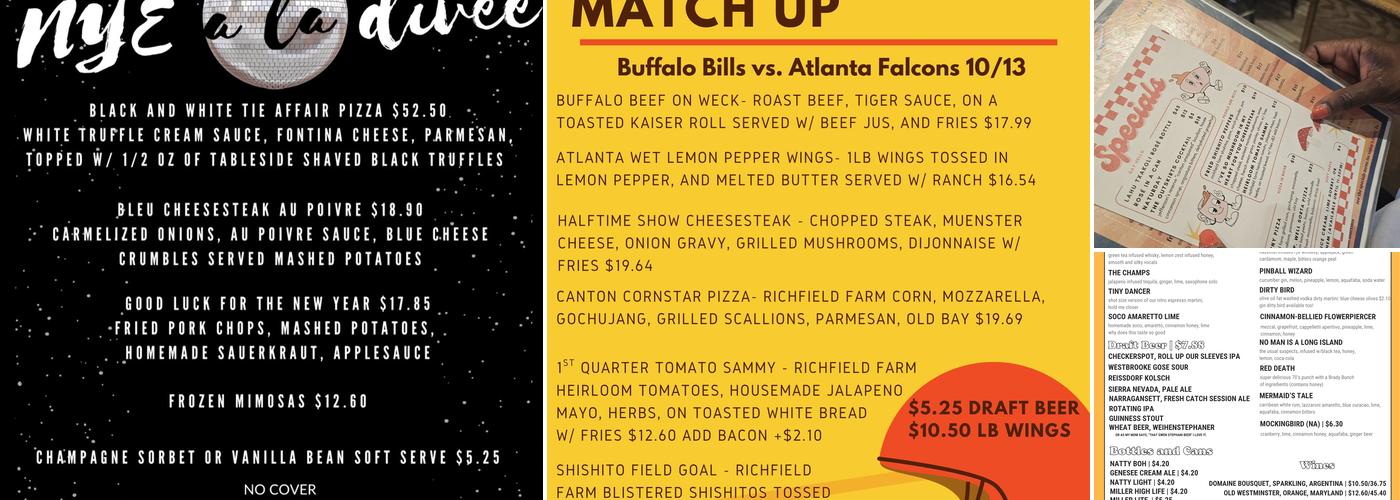 The Dive Menu