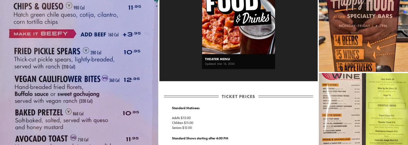 Departures Menu