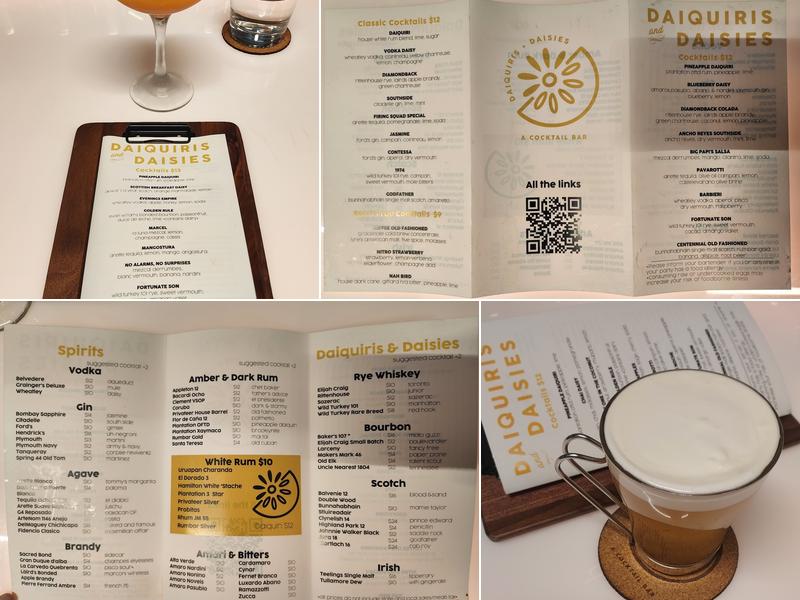 Daiquiris & Daisies Menu