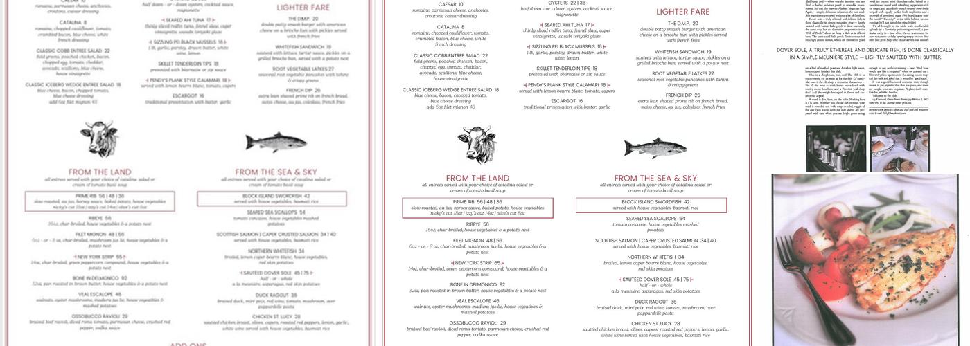 Pendy's Grosse Pointe Menu