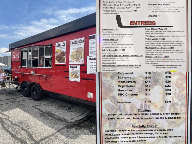 Cellys bar and grill Menu