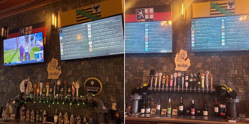 Benny's Bierhalle Menu