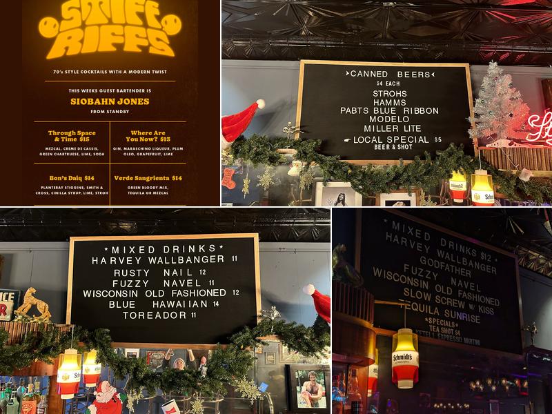The Last Chance Saloon Menu