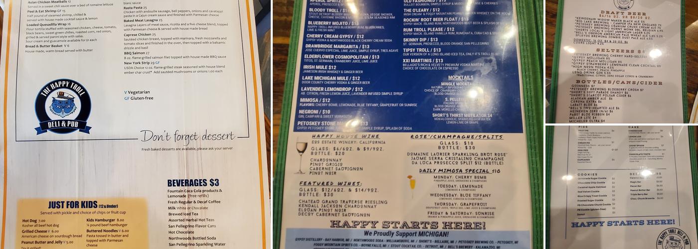 Happy Troll Deli & Pub Menu