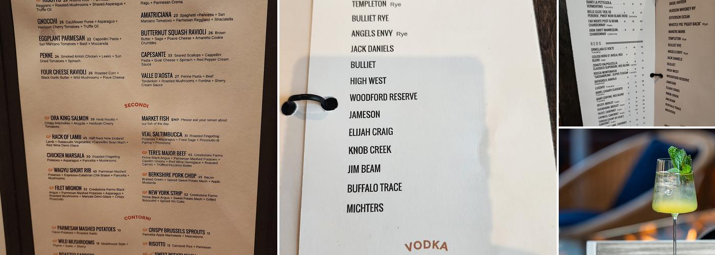 Toscana Kitchen & Wine Market Menu