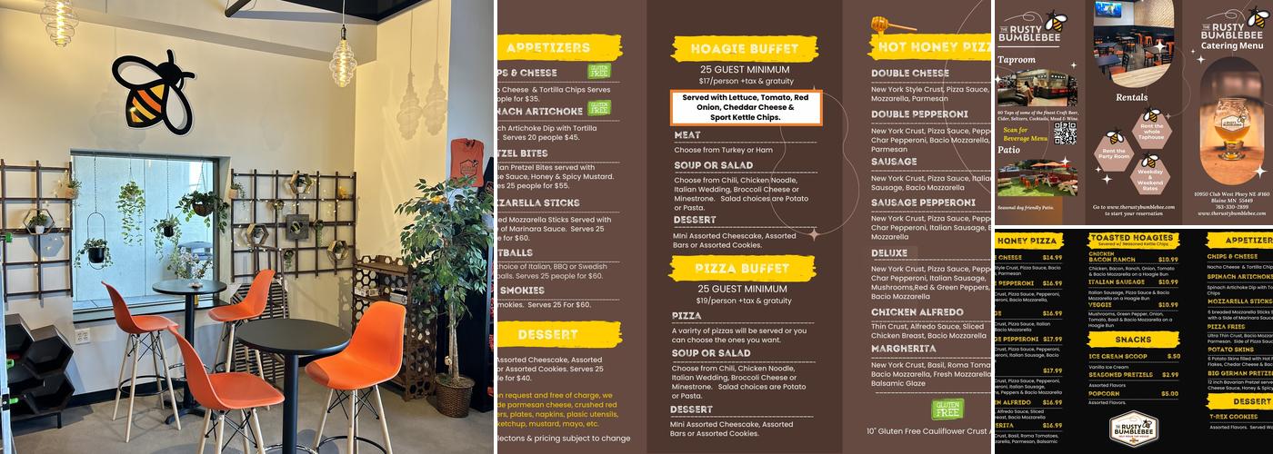 The Rusty Bumblebee Menu