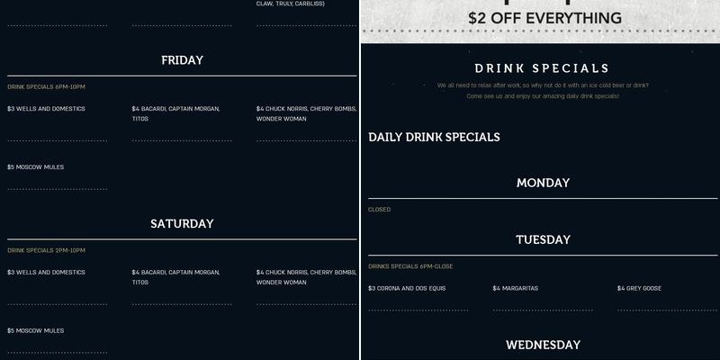 District 64 Menu