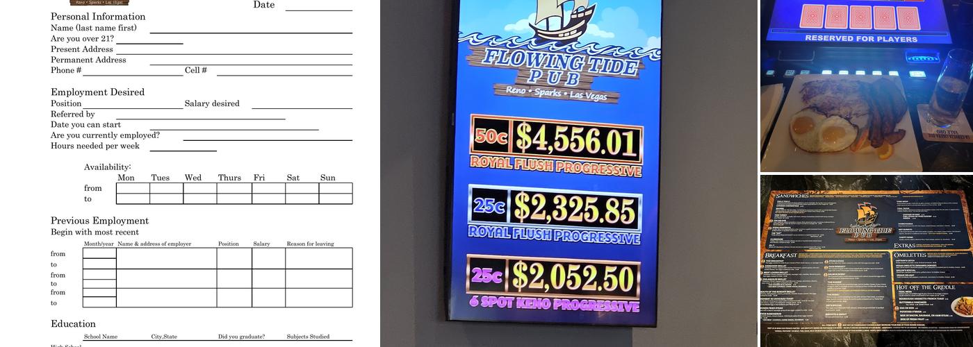 Flowing Tide Pub 9 Menu