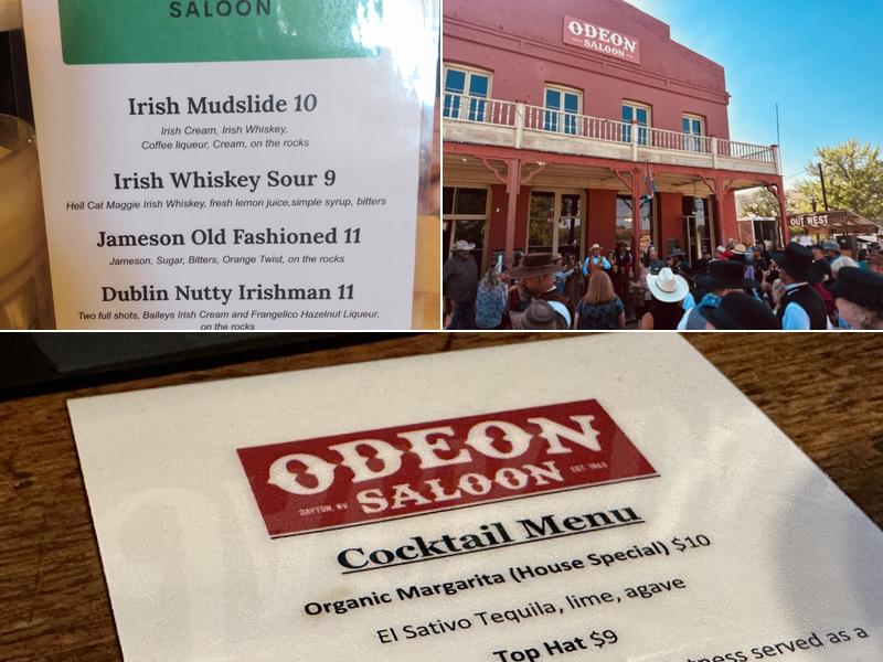 Odeon Saloon Menu