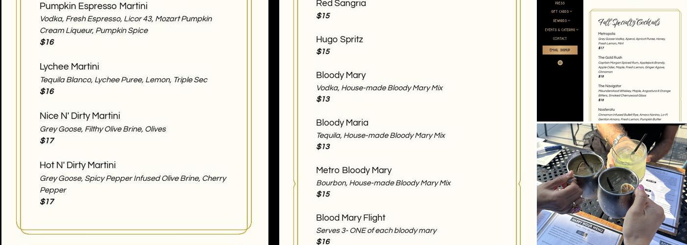 Metropolis Menu
