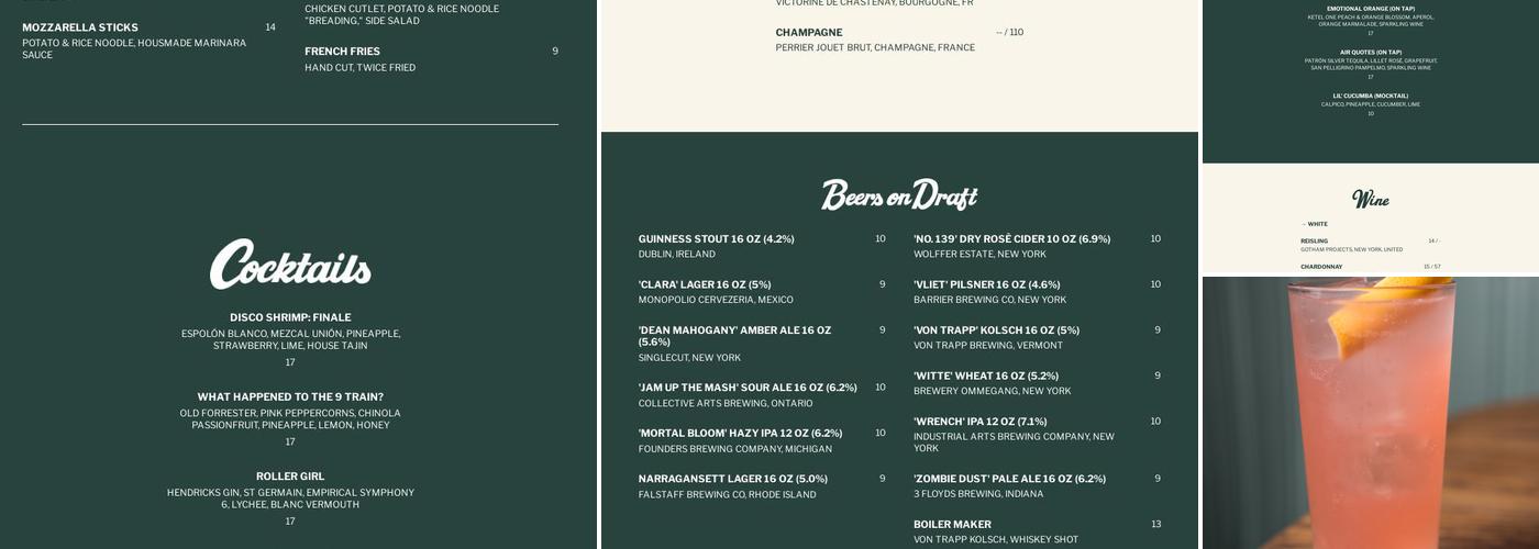 Pretty Ricky’s Menu