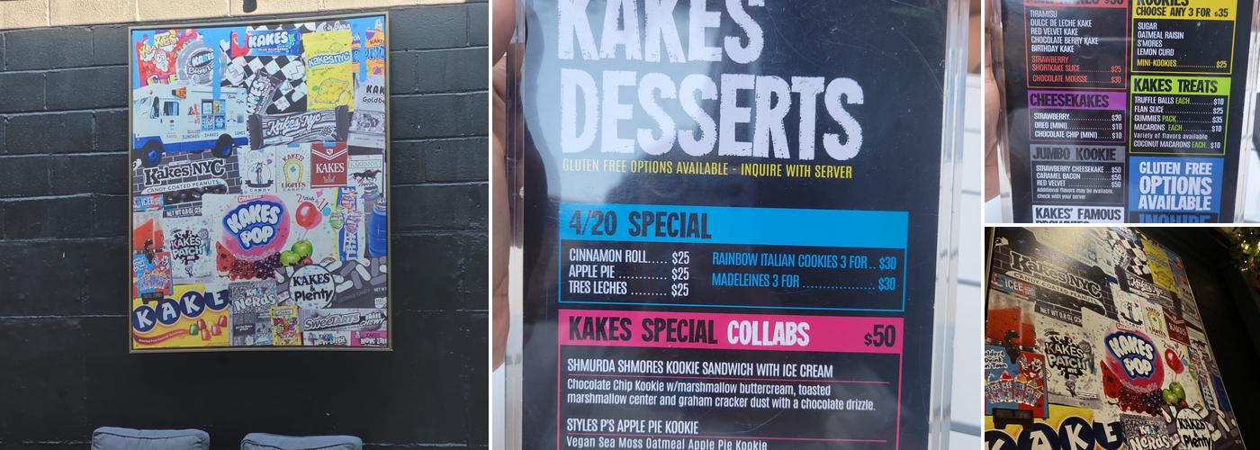 Kakes NYC Menu