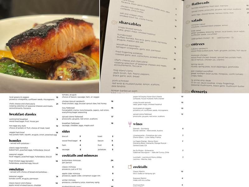 Kindred Menu