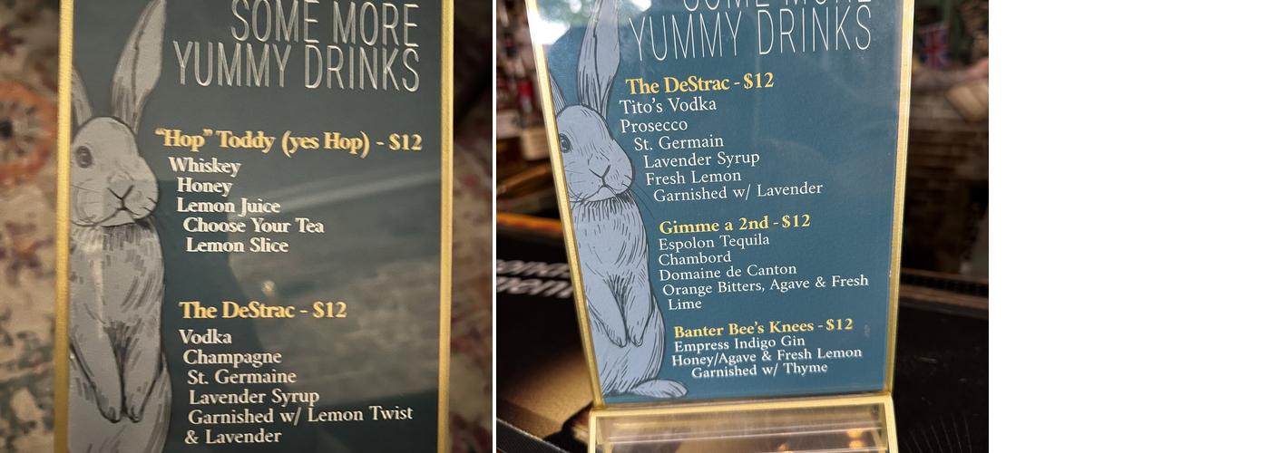 Banter Menu