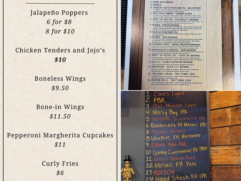 The Park Tap House Menu